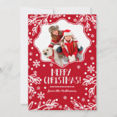 メリークリスマス.カスタムクリスマスのフラットフォトカード シーズンカード (正面)