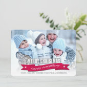 メリークリスマス.カスタムクリスマスフォトカード シーズンカード (スタンド正面)