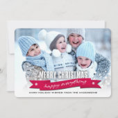メリークリスマス.カスタムクリスマスフォトカード シーズンカード (正面)