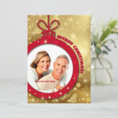 メリークリスマス.カスタムクリスマスフォトカード シーズンカード (スタンド正面)