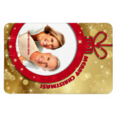 メリークリスマス.カスタムフォトギフト磁石 マグネット (横)