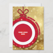 メリークリスマス.カスタムロゴ企業のカード シーズンカード (正面)