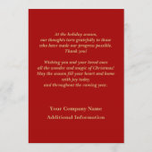 メリークリスマス.カスタムロゴ企業のカード シーズンカード (裏面)