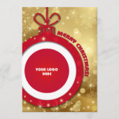 メリークリスマス.カスタムロゴ企業のカード シーズンカード (正面)