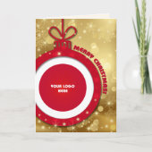 メリークリスマス.カスタムロゴ企業の シーズンカード (正面)