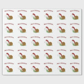 メリークリスマス！カタツムリ ラッピングペーパー (フラット)