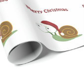 メリークリスマス！カタツムリ ラッピングペーパー (ロールコーナー)