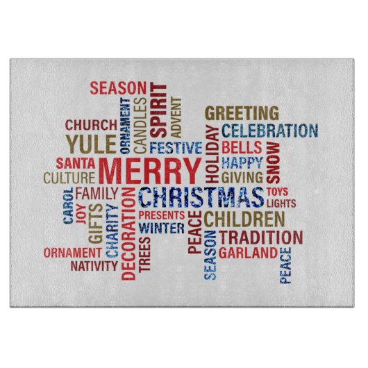 メリークリスマス カッティングボード (正面)