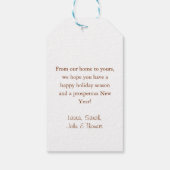 メリークリスマス!カップケーキ・クリスマスツリー ギフトタグ (裏面)