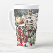 メリークリスマス カフェラテマグ (左アングル)