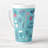 メリークリスマス カフェラテマグ (左アングル)
