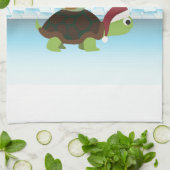 メリークリスマス!カメとカタツムリ キッチンタオル (折り畳み)