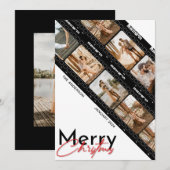 メリークリスマス カメラ フィルム クラシック コラージュ フォト シーズンカード (正面/裏面)