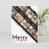 メリークリスマス カメラ フィルム クラシック コラージュ フォト シーズンカード (スタンド正面)