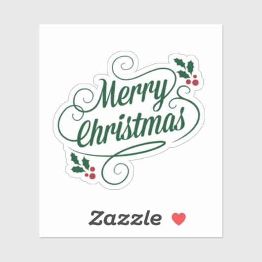 メリークリスマス、カラフル休日デザイン シール (シート)