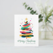 メリークリスマス カラフル シーズンポストカード (スタンド正面)