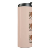 "メリークリスマス"カラーモダンブロックヒョウBOHO タンブラー (回転左)