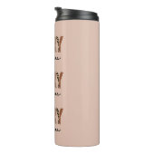 "メリークリスマス"カラーモダンブロックヒョウBOHO タンブラー (回転右)