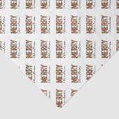 "メリークリスマス"カラーモダンブロックヒョウBOHO 薄葉紙 (詳細)