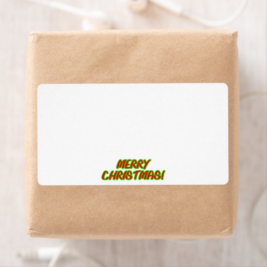メリークリスマス!カラー発送ラベル ラベル (インサイチュ)