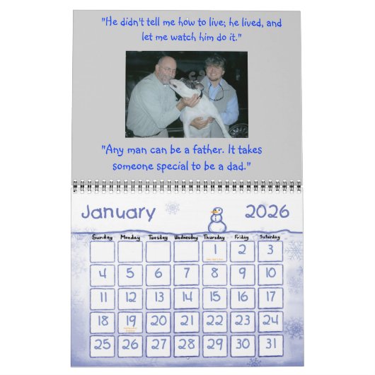 メリークリスマス!! カレンダー (1月 2026)