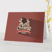 メリークリスマス カード (黄色い花)