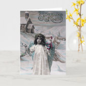 メリークリスマス  カード (黄色い花)