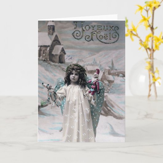 メリークリスマス  カード (黄色い花)