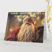 メリークリスマス カード (黄色い花)