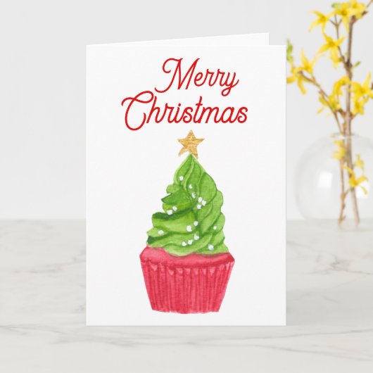 メリークリスマス カード (黄色い花)