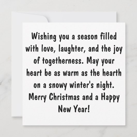 メリークリスマス カード (裏面)