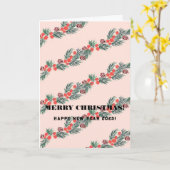 メリークリスマス！ カード (黄色い花)