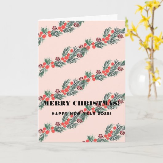 メリークリスマス！ カード (黄色い花)