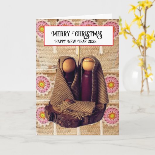 メリークリスマス！ カード (黄色い花)