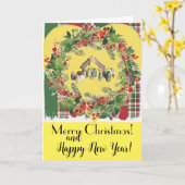 メリークリスマス！ カード (黄色い花)