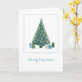 メリークリスマス カード (黄色い花)