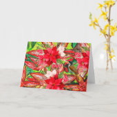 メリークリスマス! カード (黄色い花)