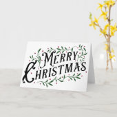 メリークリスマス カード (黄色い花)