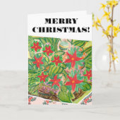 メリークリスマス！ カード (黄色い花)