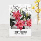 メリークリスマス!カード カード (黄色い花)