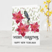 メリークリスマス!カード カード (黄色い花)