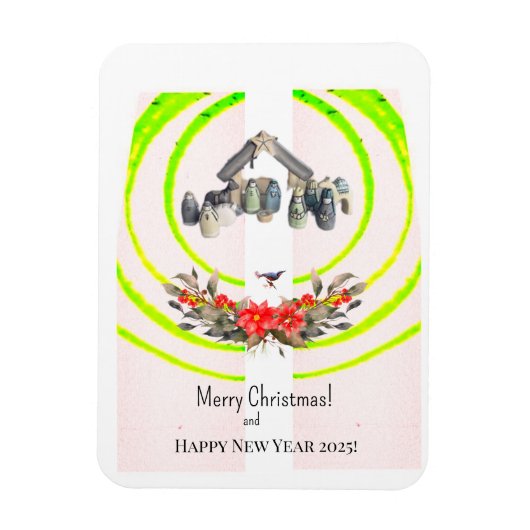 メリークリスマス!カード マグネット (縦)