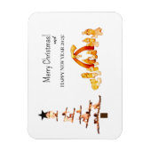 メリークリスマス!カード マグネット (縦)