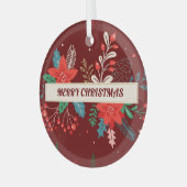 メリークリスマス ガラスオーナメント (正面左)