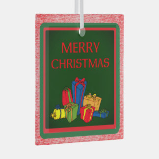 メリークリスマス ガラスオーナメント