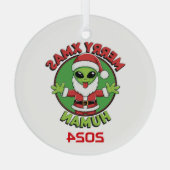 メリークリスマス ガラスオーナメント (裏面)