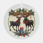 メリークリスマス ガラスオーナメント (裏面)