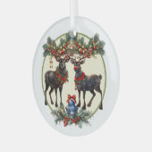 メリークリスマス ガラスオーナメント (正面左)