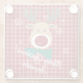 メリークリスマス！ ガラスコースター (裏面)