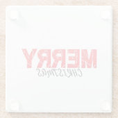 メリークリスマス ガラスコースター (裏面)